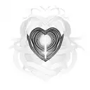 Robert name Infinity heart Symbol tattoo design idea