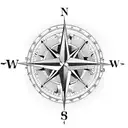 compass 30-30 Winchester heartbeat tattoo design idea