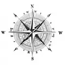compass 30-30 Winchester heartbeat tattoo design idea