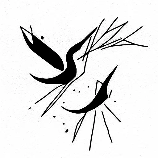 grulla con vasija china tattoo design idea