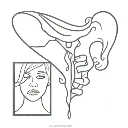 depression hard times tattoo design idea