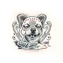 hot dog tattoo design idea