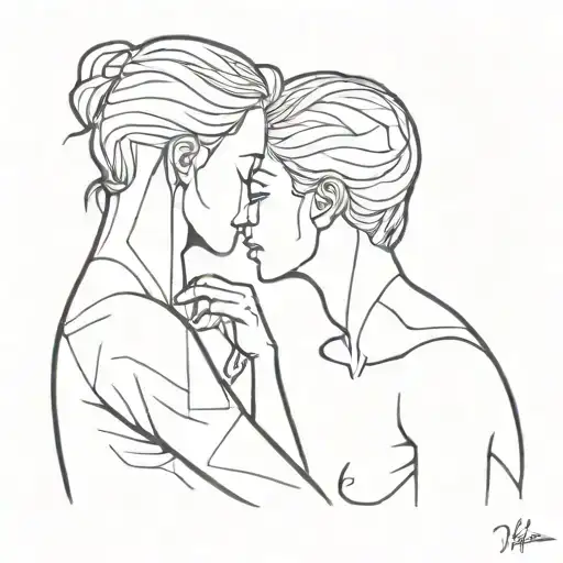 deep thinker and hard lover  tattoo design idea