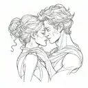 deep thinker and hard lover tattoo design idea