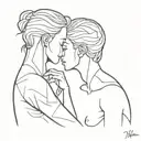 deep thinker and hard lover  tattoo design idea