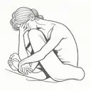 deep thinker and hard lover  tattoo design idea