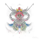 Моль tattoo design idea