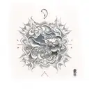 Моль tattoo design idea