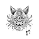 Моль tattoo design idea