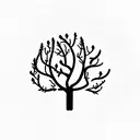 Apple tree tattoo design idea