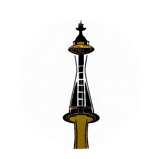 space needle tattoo design idea