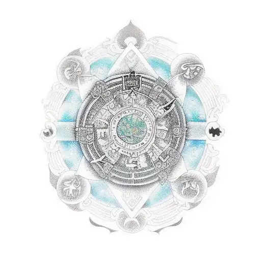 mana magic tattoo design idea