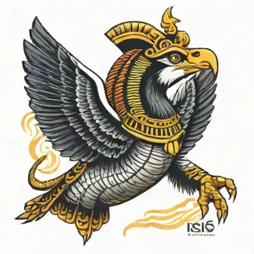 isis Egyptian god tattoo design idea