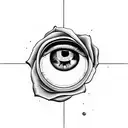 eye o'clock rose time  tattoo design idea