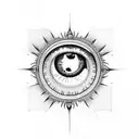 eye o'clock butterfly  tattoo design idea