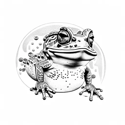 toad tattoo design idea