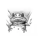 toad tattoo design idea