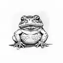 toad tattoo design idea