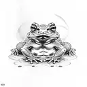 toad tattoo design idea