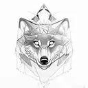 the wolf kills the bear cub tattoo design idea
