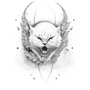 happiness over history tattoo design idea