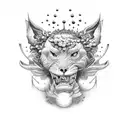 happiness over history tattoo design idea