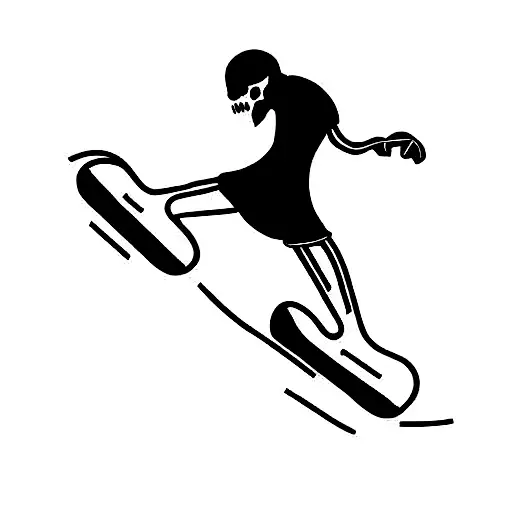 death on skates tattoo design idea