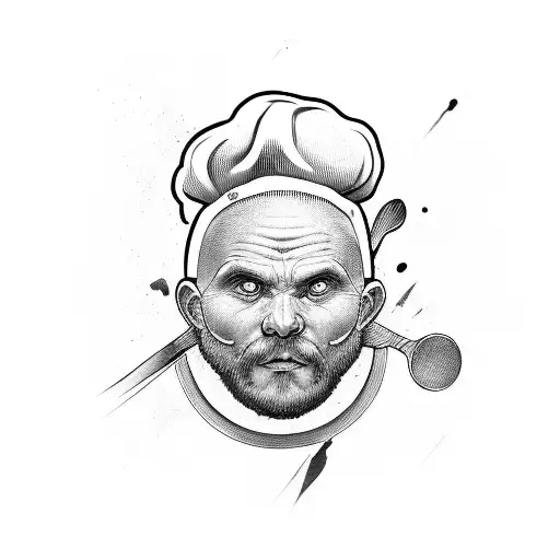 Chef Knife tattoo design idea