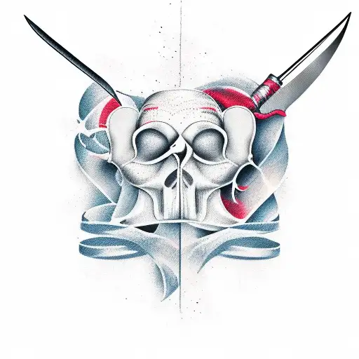 Butcher Knife tattoo design idea