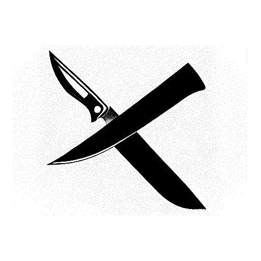 Rustic Vintage Crossed Dagger Knife for Tattoo Logo Design Vector 5461827  Vector Art at Vecteezy