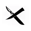 Chef Knife tattoo design idea