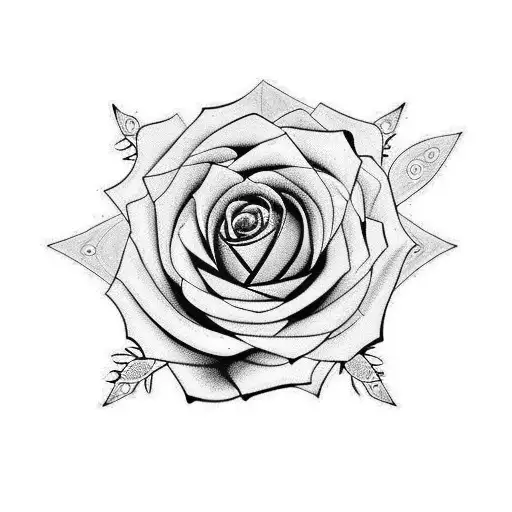 gemini rose eight tiger tattoo design idea