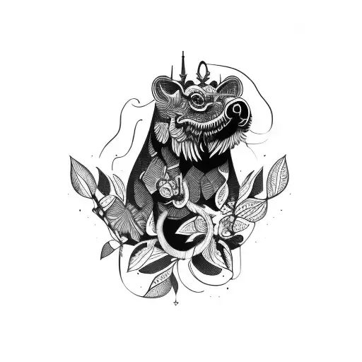 bosque tattoo design idea