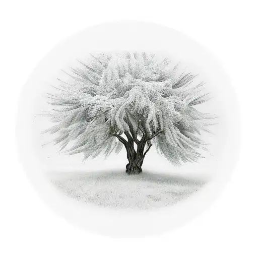 Willow Tree beautiful tattoo design idea