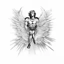 Falling Icarus tattoo design idea