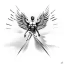 Falling Icarus tattoo design idea