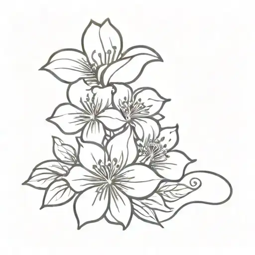 Spanish deck in a flower tattoo design idea