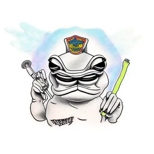 pepe frog tattoo design idea