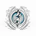 Lightning Bolt tattoo design idea