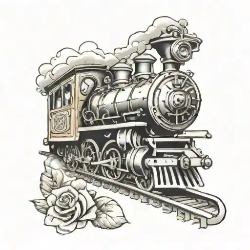 train en57 tattoo design idea