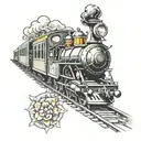 train en57 tattoo design idea