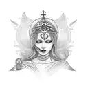our lady fatima tattoo design idea