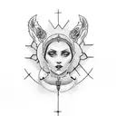 our lady fatima tattoo design idea