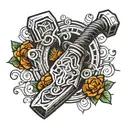 thor's hammer tattoo design idea