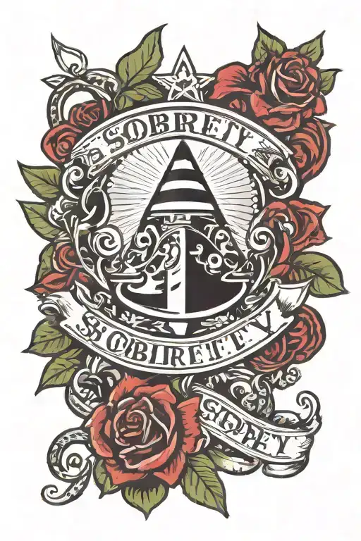 Sobriety tattoo design idea