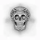 Skull tattoo design idea