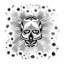 Skull tattoo design idea