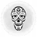 Skull tattoo design idea