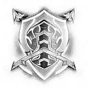 Shield tattoo design idea