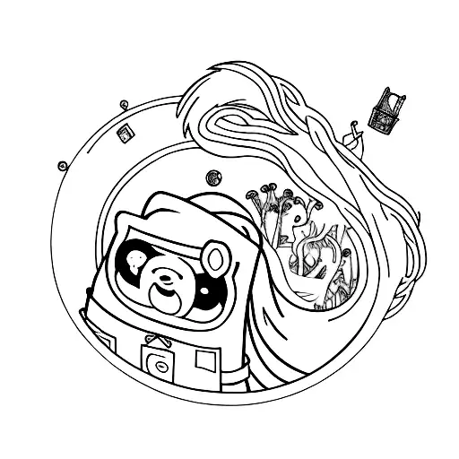 Adventure time tattoo design idea